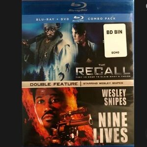 The Recall and Nine Lives Double Feature Blu-ray